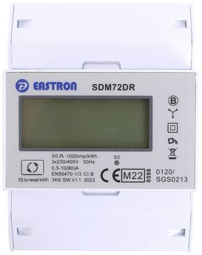 Counttec SDM72DR SDM72DR Drehstromzähler digital 80A MID-konform: Ja 1St.