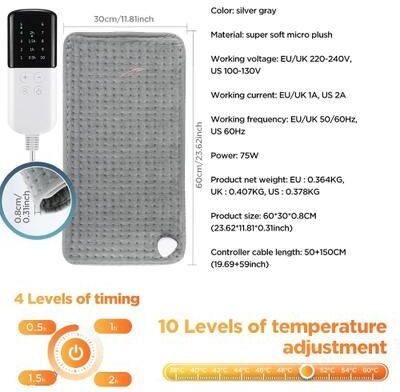 Uplift Picks 9 Level Electric Heating Pad For Hands Feet And Body 02 uk Plug