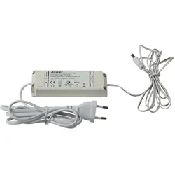 HEITRONIC LED Vorschaltgerät MECANO 24V DC, mit 140cm Anschlusskabel + Eurostecker, mit 180cm Verbindungskabel + Stecker, 20W HEI-20155