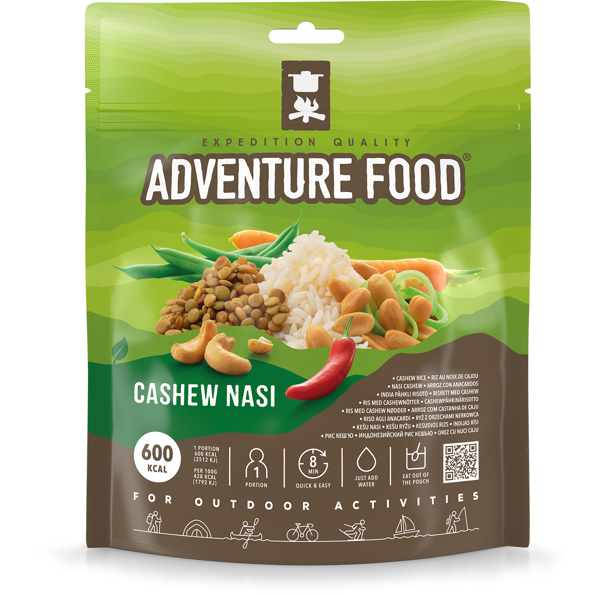 Adventure Food Cashew Nasi Trekkingnahrung Größe Einzelpackung