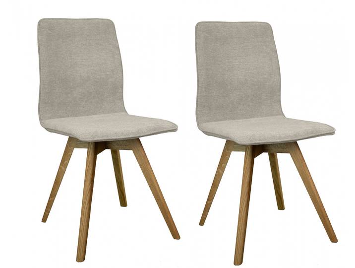 Esszimmerstuhl GOODPRODUCT Rania , beige (beige, eiche natur), H:91cm T:55cm, Holzwerkstoff, Massivholz, Stühle, Esszimmerstuhl, Massivholzgestell, mit Keder