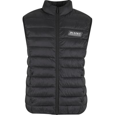 Steppweste KARL KANI "Karl Kani Karl Kani Sport Patch Light Puffer Vest", Herren, Gr. XS, schwarz, 100% Polyamid, Westen Steppweste