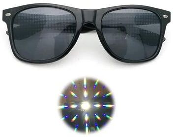 Quick Pick Pro Prism Effect Diffraction Glasses For Raves & Festivals Black Frame Rave Glasses With Light Refraction Lenses Prism Effect Diffraction Glasses For Raves & Festivals Black Frame Rave Glasses With Light Refraction Lenses