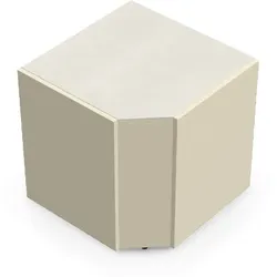 Brabura CT 90 Eckmodul - Iron Frost / Perle Blanche