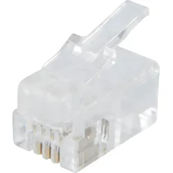 MP 4-4 - Modular Stecker RJ10, Kontakte 4, bestückt 4