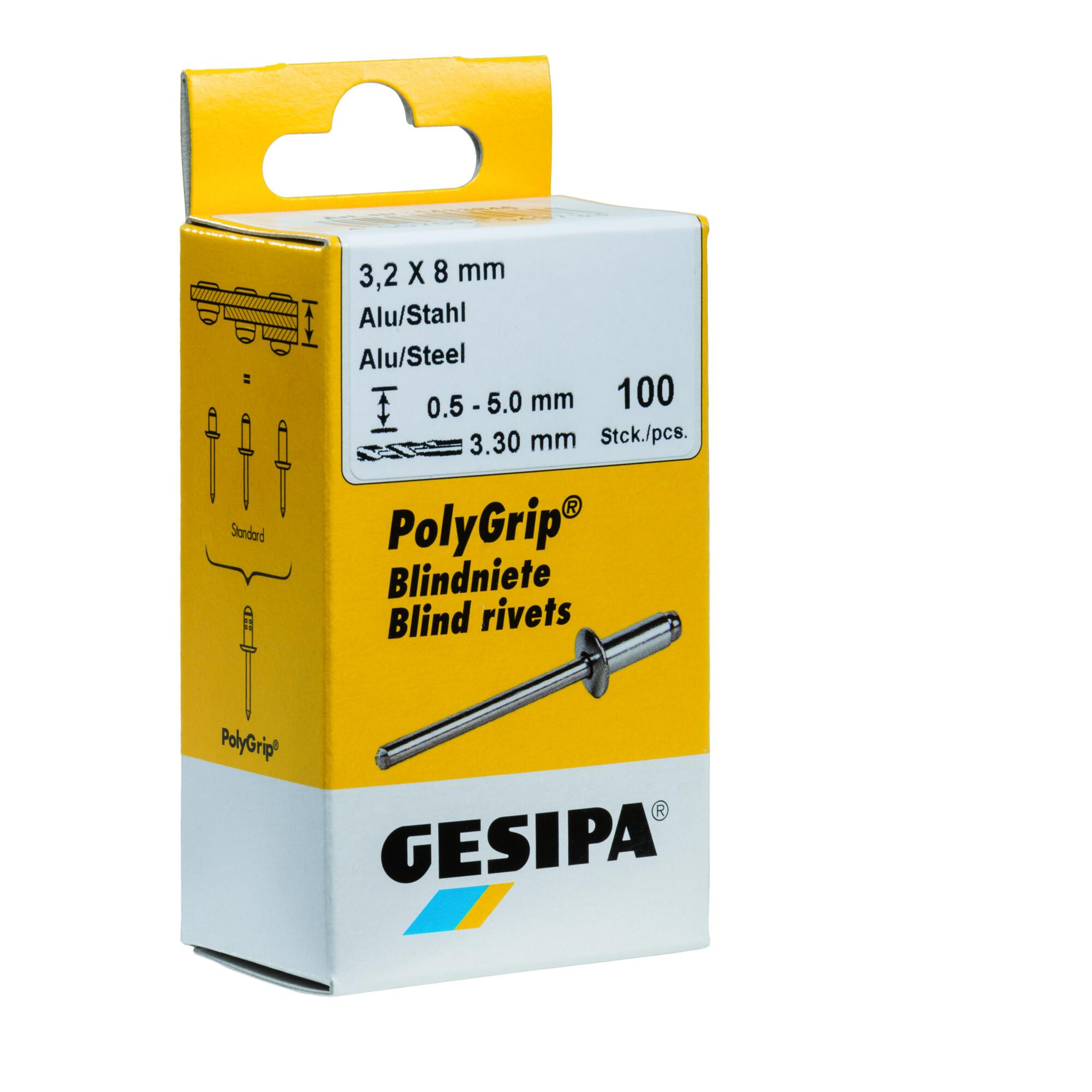 Gesipa Blindniete Mini-Pack Alu/Stahl 5 x 6 (1433536)