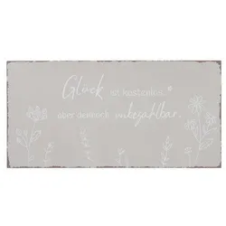 Deko Schild Sanela beige
