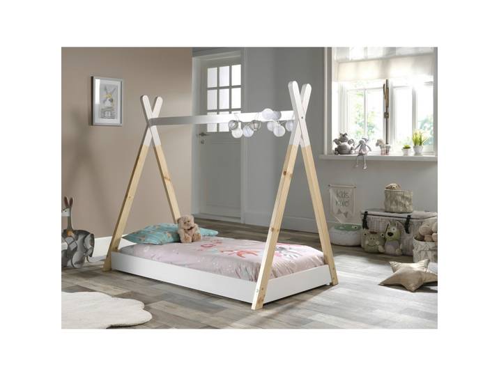HAUSBETT Tipi 70x140 cm Weiß