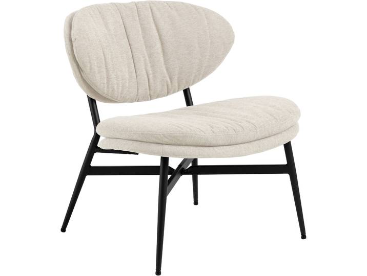 Sessel Burma beige Stoff B 70 T 73 H 76 cm - Sessel