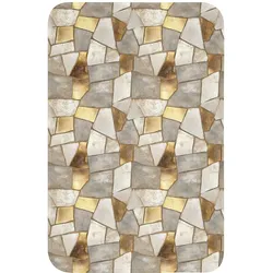 WC-VORLEGER Mosaik - Marmor - Gold WC Teppich 40x60 cm