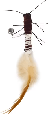 Inspire Curations Dragonfly Feather Teaser Wand Replacement Head brown B