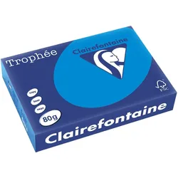 Clairefontaine Kopierpapier Trophee A4 80g/qm VE=5x500 Blatt karibikblau