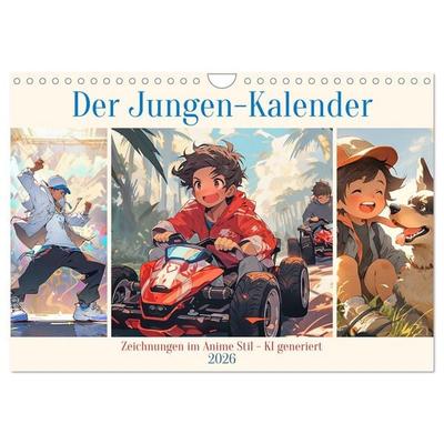 Der Jungen-Kalender (Wandkalender 2026 DIN A4 quer), CALVENDO Monatskalender