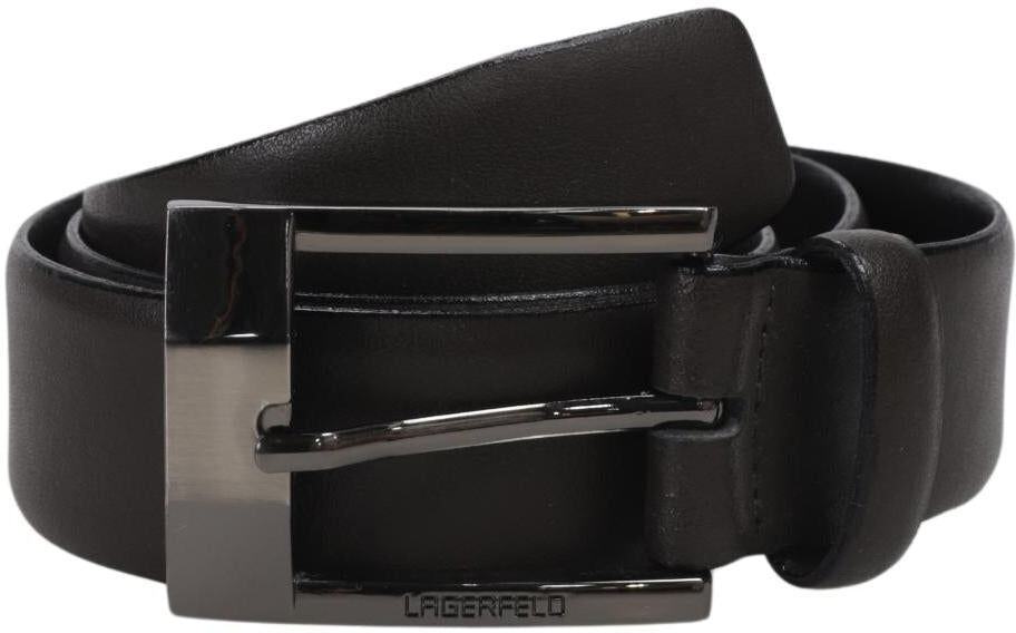 Lagerfeld Herren Gürtel, Schwarz, Gr. 85, Leder - Second Hand
