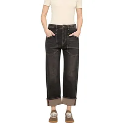 MAC Jeans Baggy Straight in Schwarzbraun-D38