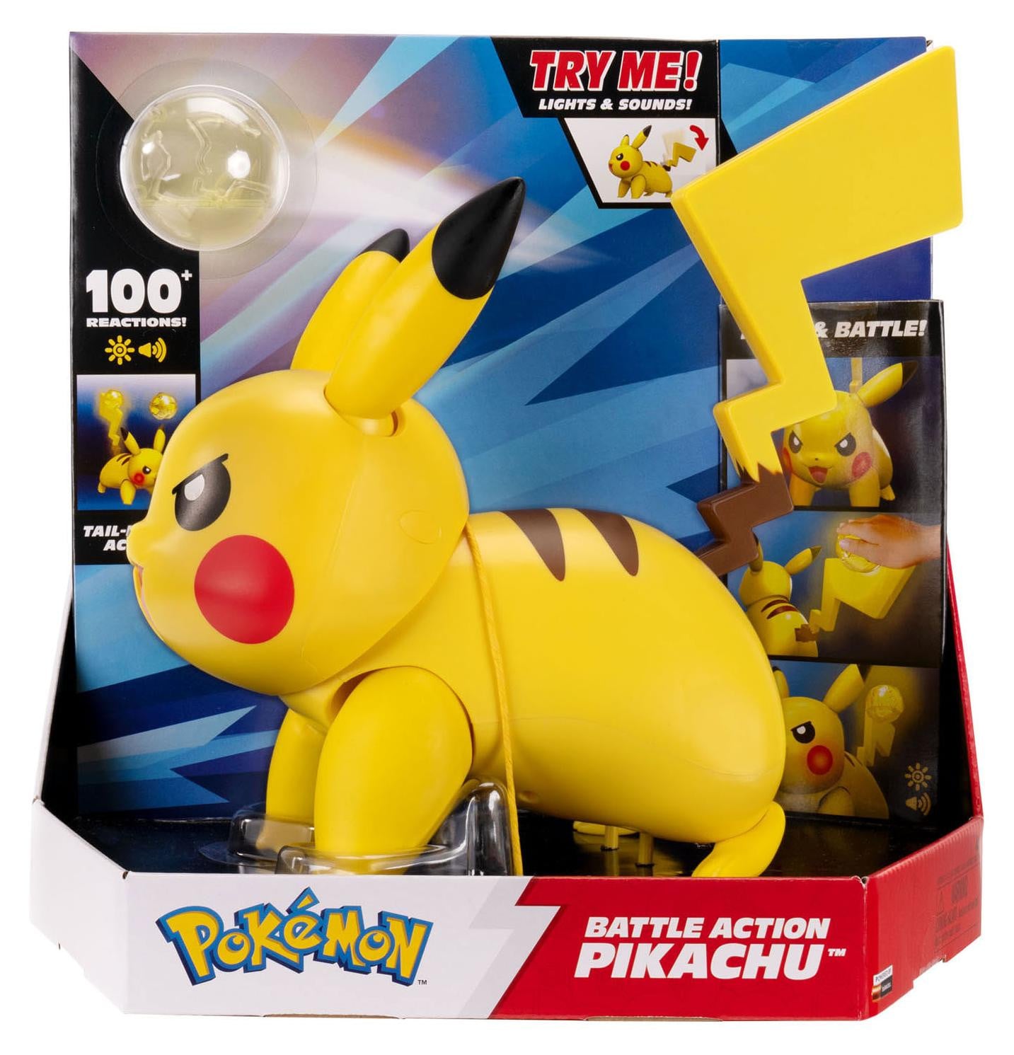 Nintendo Pokemon Battle Action Pikachu Figuur, interactief, 30 cm
