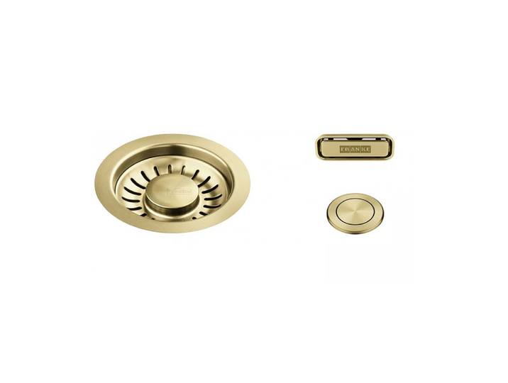 FRANKE Einbauspüle Mythos Masterpiece BXM Zubehör Druckknopf-Ventilset Edelstahl PVD Gold