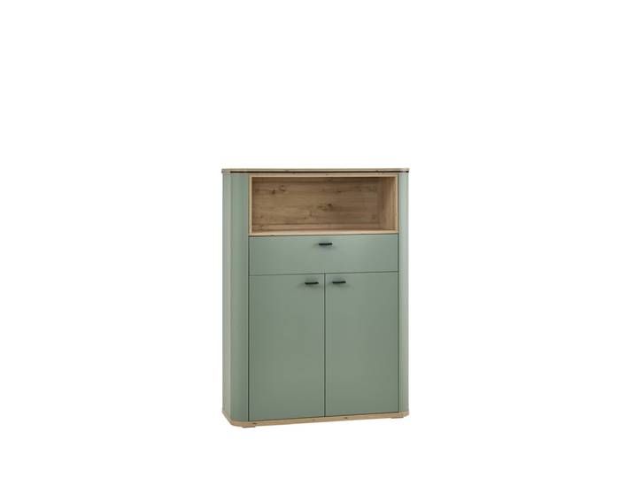 Highboard CHIADO 148 x 109 x 38 cm matt Salbei matt/Eiche...