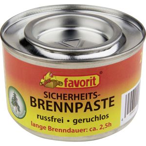 Favorit Brennpaste 1810, für Chafing-Dish & Fondue, Dose mit Bio-Ethanol-Gel, 2,5 Stunden Brenndauer, 200 g