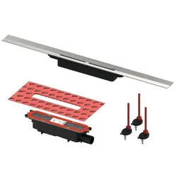 TECE Duschrinnenset 90 cm DN50 Edelstahl 670900SET2