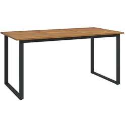 vidaXL, Gartentisch + Balkontisch, Jakonon (Überstehendes Oberteil-Design) (160 x 80 x 75 cm)