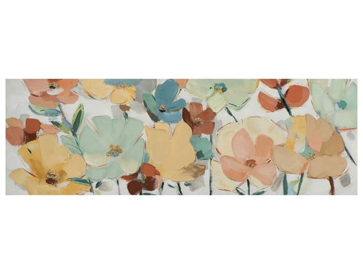 Bild Pastellblumen image LAND / Grösse: 150 x 50 cm