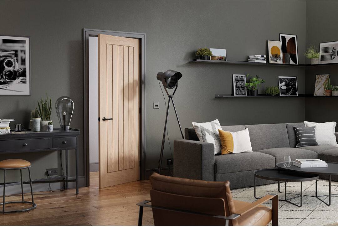 LPD Doors Belize Prefinished Oak Internal Door Oak 2040mm H x 826mm W x 35mm D