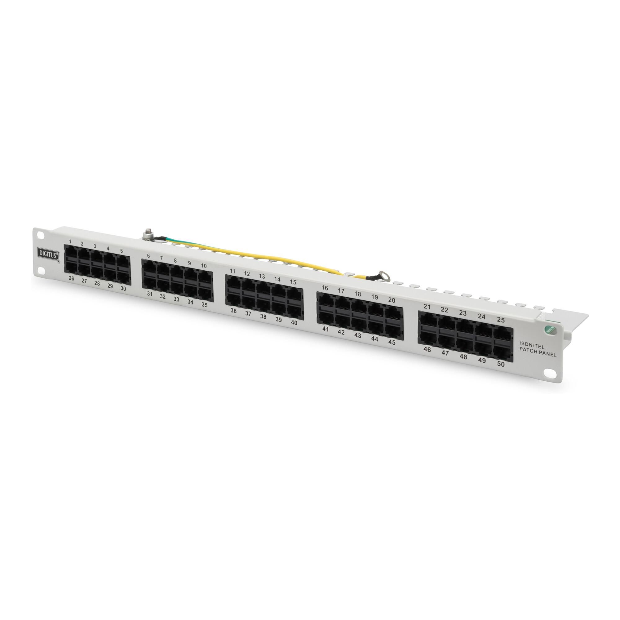 DIGITUS Patchpanel ISDN Kat.3 ungeschirmt DN-91350-1)