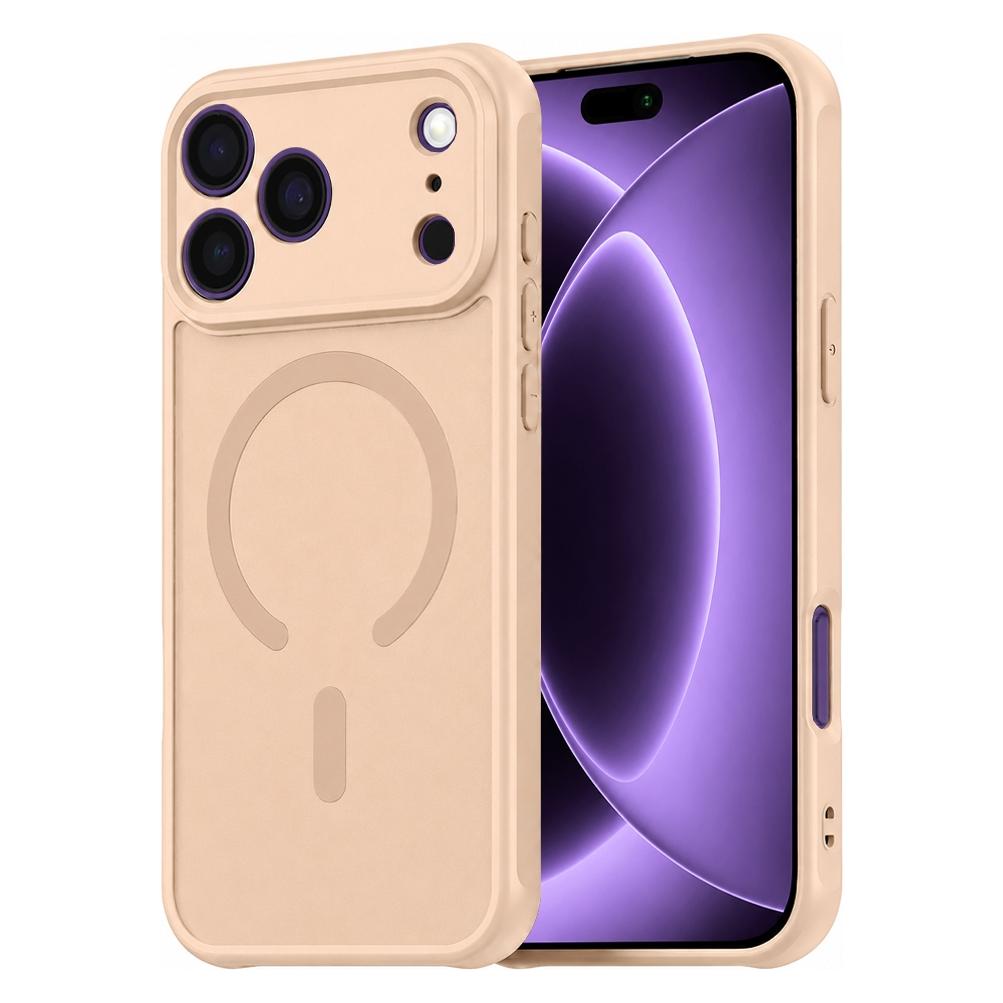 Techsuit - HaloFrost II MagSafe - iPhone 18 Pro / iPhone 17 Pro - Gold (Apple iPhone 17 Pro, Apple iPhone 18 Pro) (72059954)