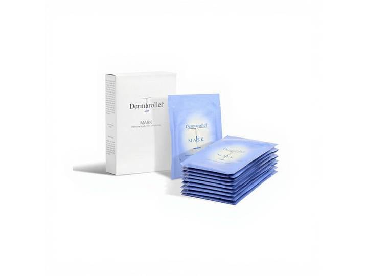 Dermaroller Masque visage à l’acide hyaluronique - Lot de 10