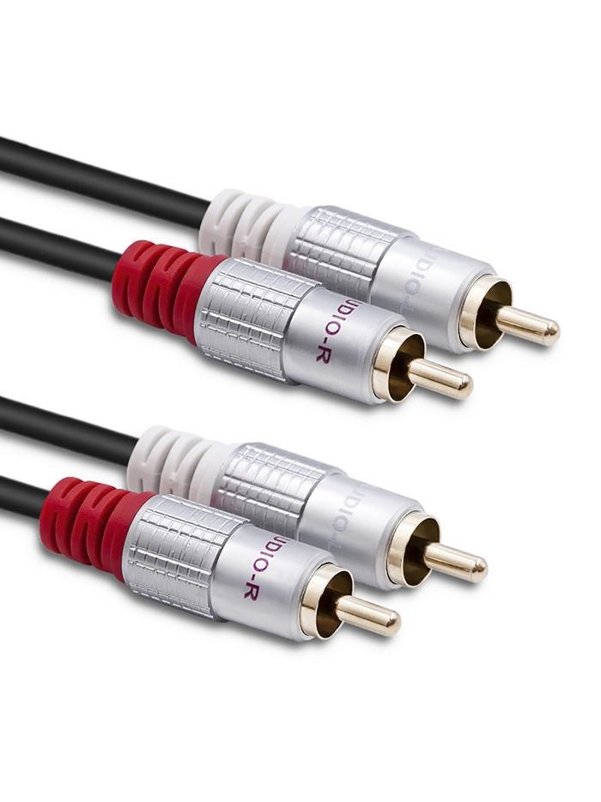 Qoltec Audiokabel 52338 - 2x RCA Male auf 2x RCA Male - Schwarz