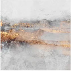 FOTOTAPETE Gold-Grauer Nebel 288/288 cm