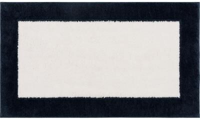 "Wide Width Counterpoint Bath Rug by Mohawk Home in Indigo White (Size 24"" W 40"" L)"