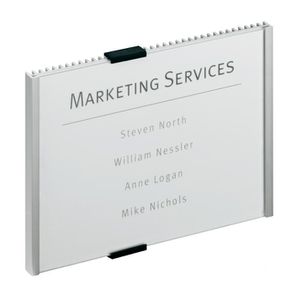 Durable Türschild 4805-23, Info Sign A5, silber, aus Aluminium, 21,0 x 14,85cm