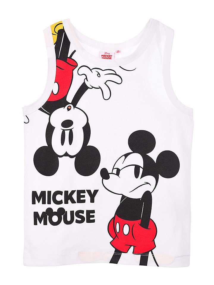 Disney Mickey Mouse Top "Mickey" in Weiß - 98