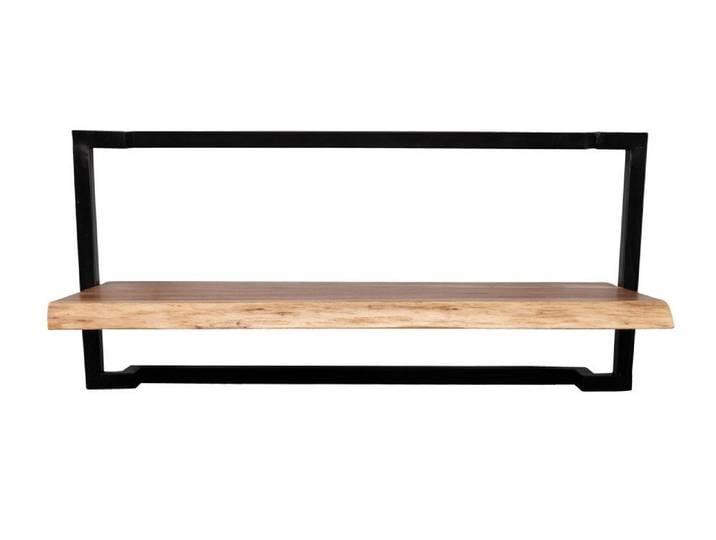 bv-vertrieb Wandregal Wandregal Regal Wandboard aus Akazie mit Metallgestell