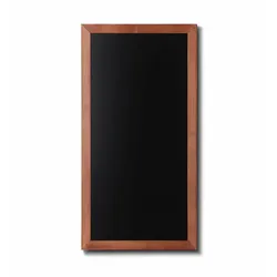 Kreidetafel Holz, flacher Rahmen, teak, 56x100