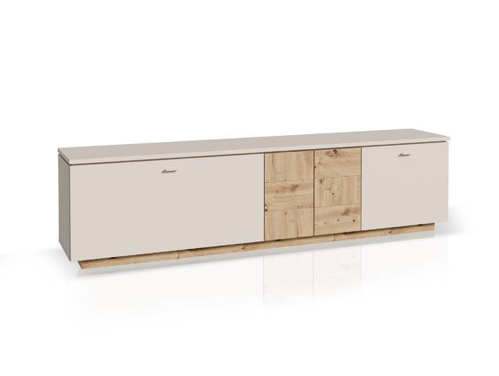 LEANDRO TV-Board, Material Spanplatte, Dekor Sand / Artisan