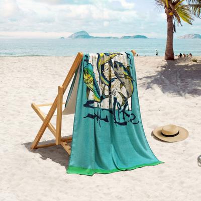 Horizon Hunter Beach Towel by Melrose in Aqua (Size ONE SIZE)