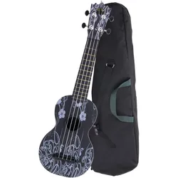 Classic Cantabile BeachBuddy Black Beauty, Sopran-Ukulele ABS