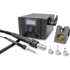 QUICK Lötstation QU709D+, 2in1 Reworkstation, 1350 Watt, digital Display, Temperatur 100 - 500°C