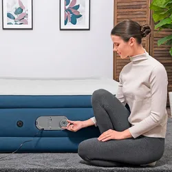 Bestway Luftbett 203 x 152 x 46 cm AlwayzAire | mit integrierter Doppelpumpe | für 2 Personen