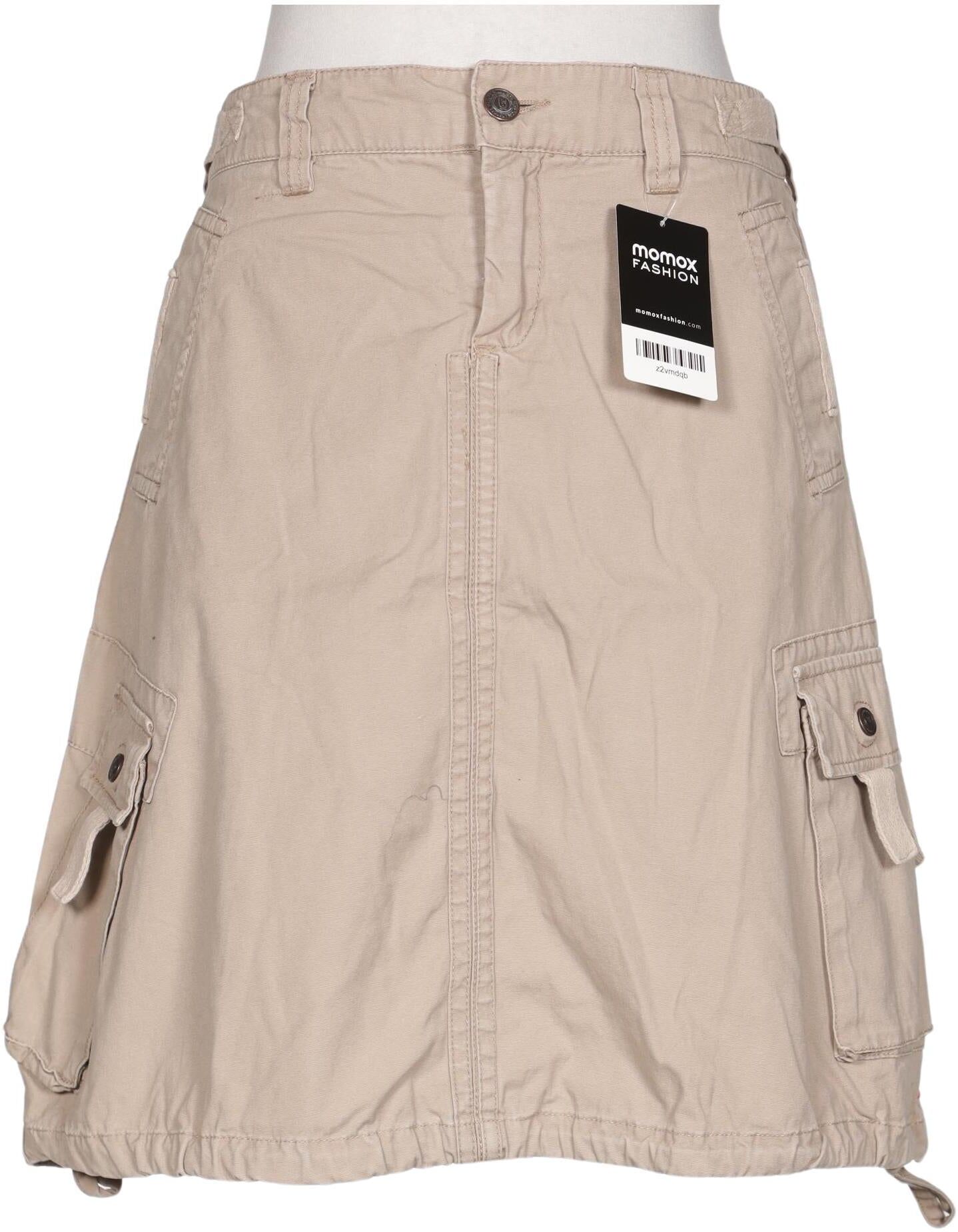 Object Damen Rock, Beige, Gr. M, Baumwolle - Second Hand