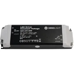 Deko-Light Netzgerät BASIC, CV, Q8H-24-40W, 220-240V AC/50-60Hz, sek. 24V DC / 0-1700 mA D-862163