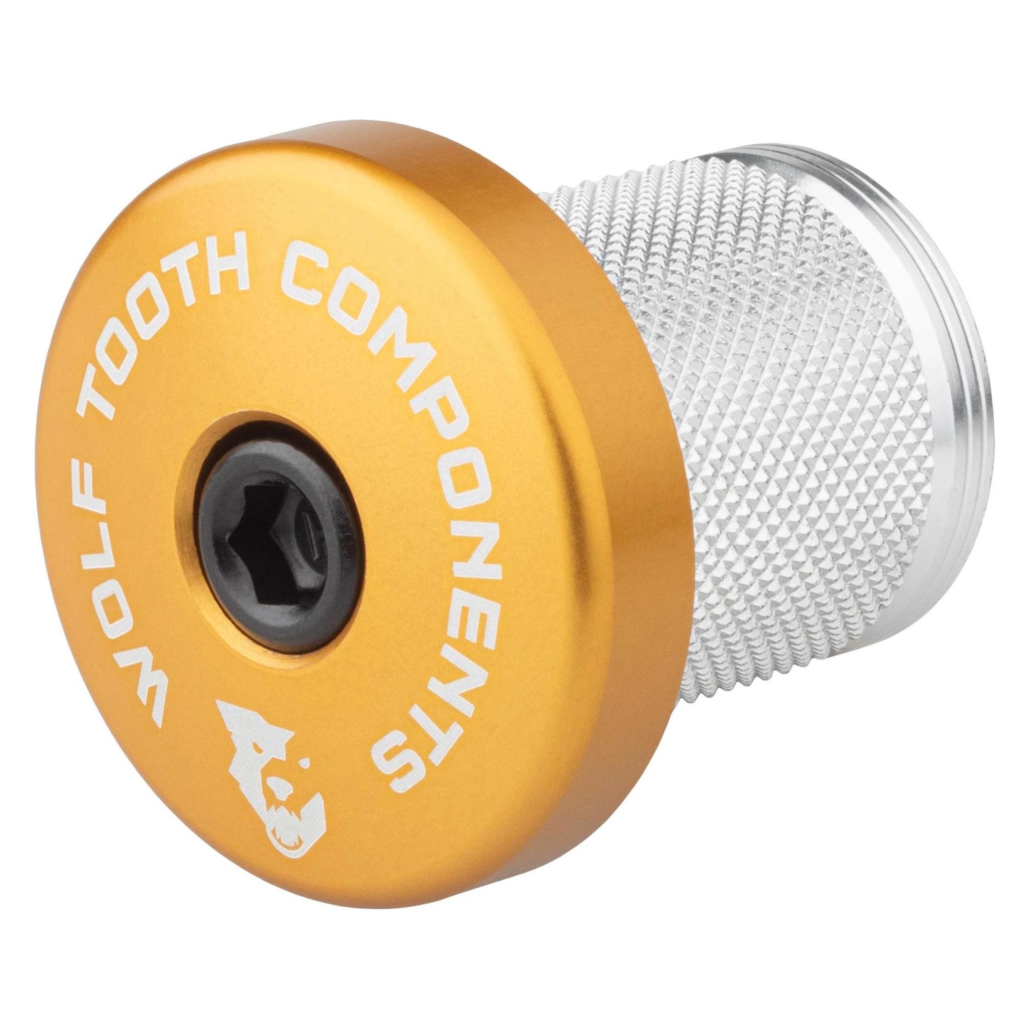 Wolf Tooth Expander, inkl. Ahead-Kappe mit integriertem 5mm Spacer, 1 1/8", gold (40086969)