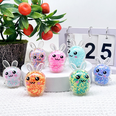 Multisell Products Hub Random Color Squishy Bunny Toy For Kids, Easter Basket Fidget Toy, Sensory Anxiety Relief Gift random Colors
