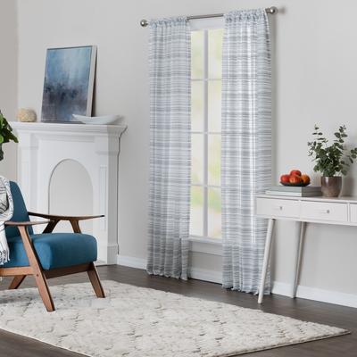 Natco Home Shiloh 52X63 Navy Rod Pocket Panel