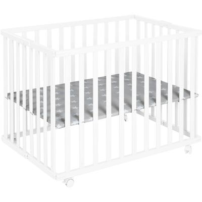 Laufgitter ROBA "Little Stars, weiß, 74x100 cm", Baby, weiß, Laufställe Laufgitter, mit Folienboden