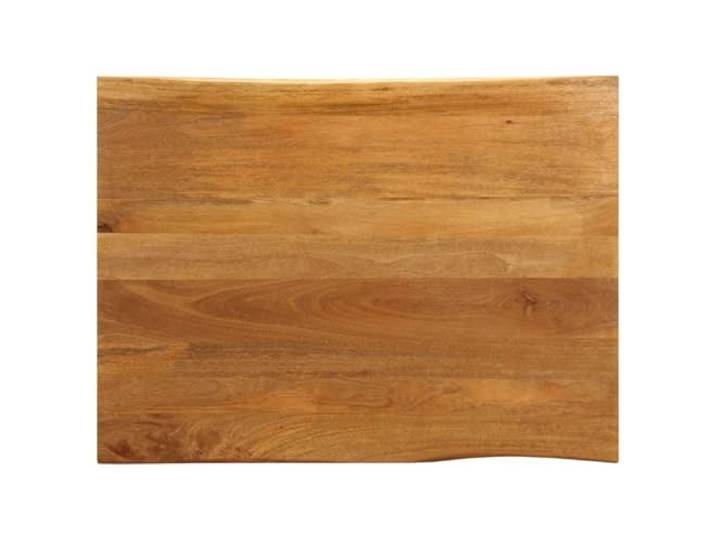 PHGTYUK Tischplatte Massivholz Mango 100x80 cm Baumkante, Naturholz, Vielseitig Kombinierbar, Feucht Abwischbar