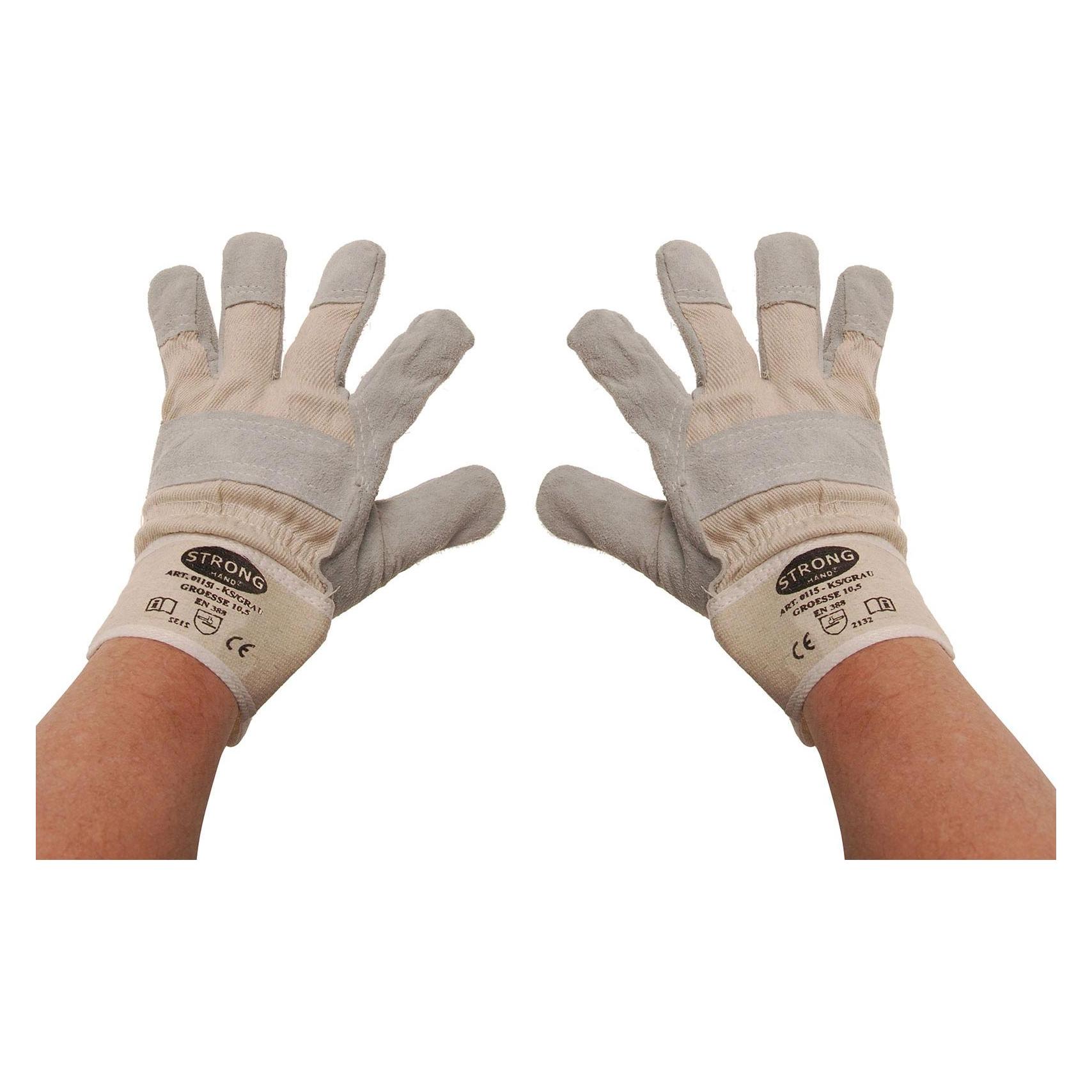BGS Arbeitshandschuhe Leder, gefüttert Grösse 10,5 (10.5) (9957)